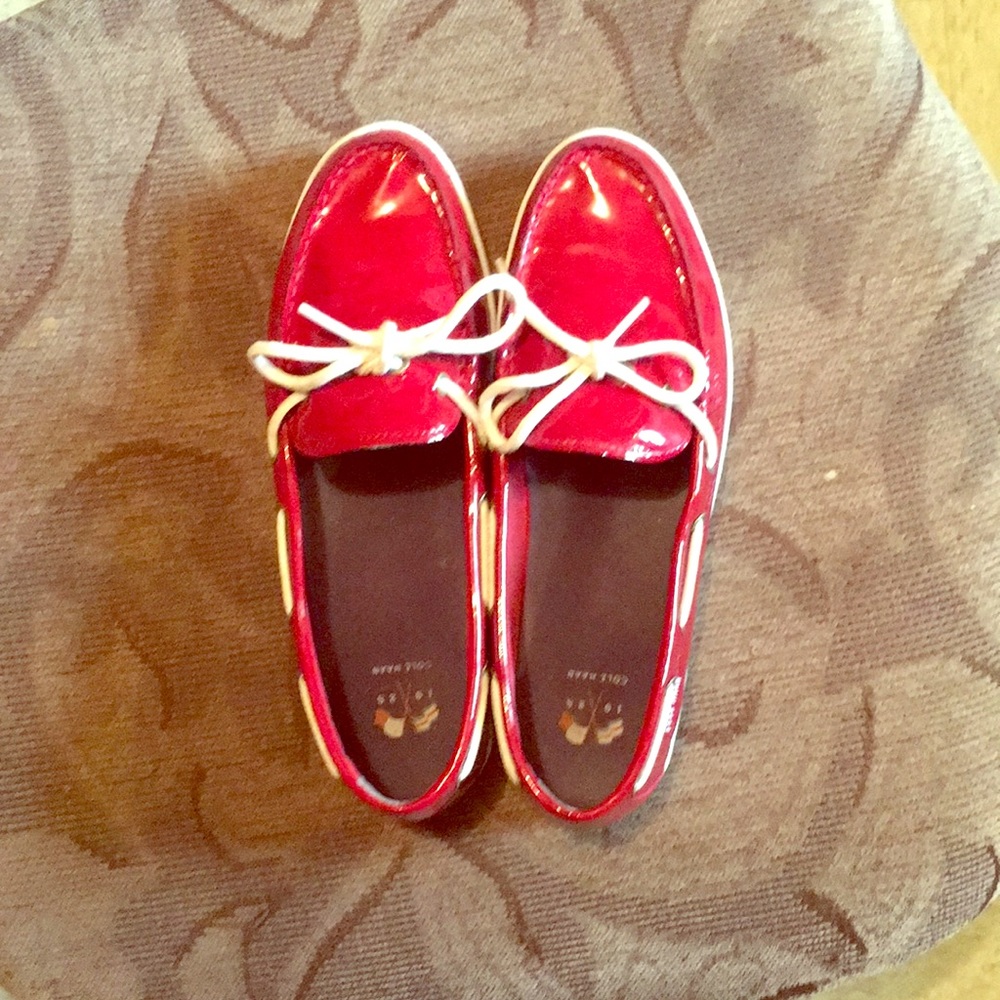 Red Leather Loafers